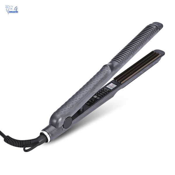 gustala pro electronic hair curling irons curler temperature control titanium corrugated crimper waves iron tools fast warm-up, Black
gustala pro electronic hair curling irons curler temperature control titanium corrugated crimper waves iron tools fast warm-up, Black