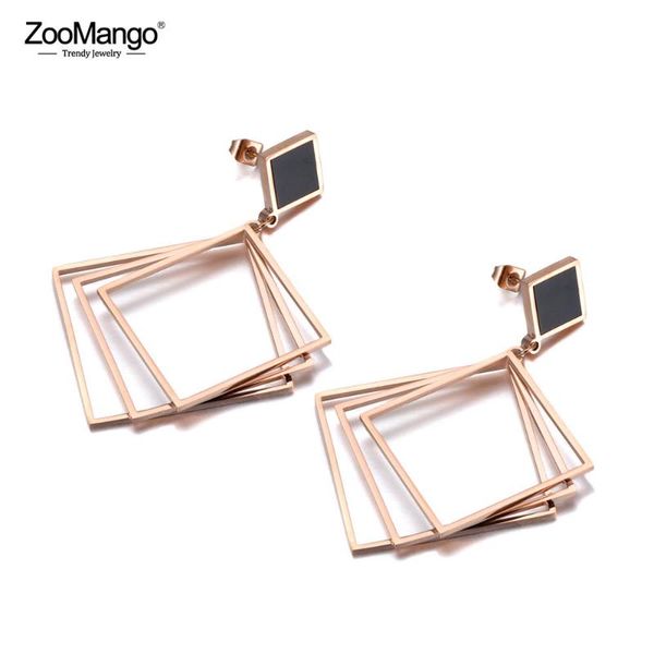 stud zoomango design titanium stainless steel geometric square earrings rose gold acrylic party for women ze19164, Golden;silver
stud zoomango design titanium stainless steel geometric square earrings rose gold acrylic party for women ze19164, Golden;silver