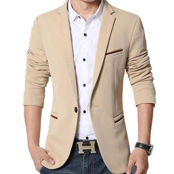 new slim fit casual jacket cotton men blazer jacket single button gray mens suit 2017 autumn patchwork coat male suite, White;black
new slim fit casual jacket cotton men blazer jacket single button gray mens suit 2017 autumn patchwork coat male suite, White;black