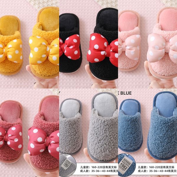 children' cotton girls winter parent-child shoes indoor cotton slippers baby home cute warm three-mouth woolen slippers men, Black;grey
children' cotton girls winter parent-child shoes indoor cotton slippers baby home cute warm three-mouth woolen slippers men, Black;grey