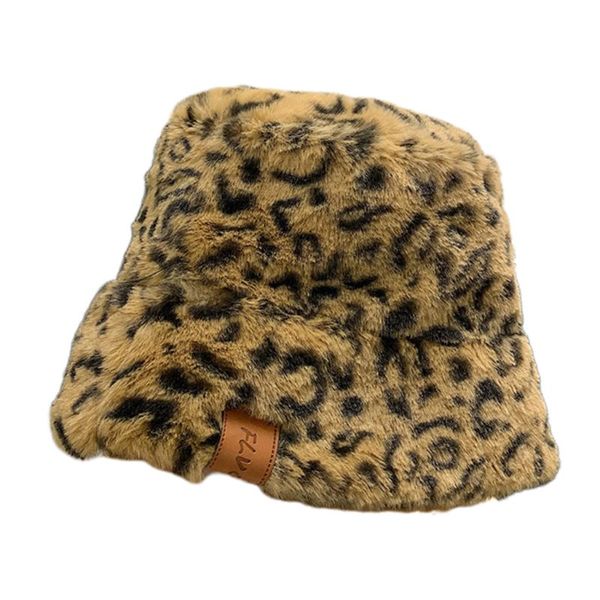 women winter fluffy plush bucket hat leopard printed harajuku warm fisherman cap, Blue;gray
women winter fluffy plush bucket hat leopard printed harajuku warm fisherman cap, Blue;gray