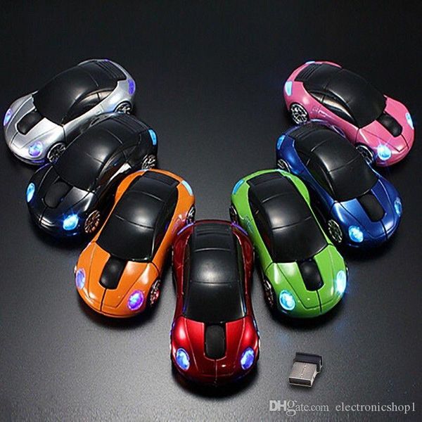 

computer accessories 1600dpi 2.4ghz 3d car shape mice wireless optical mouse usb receiver for pc laptop