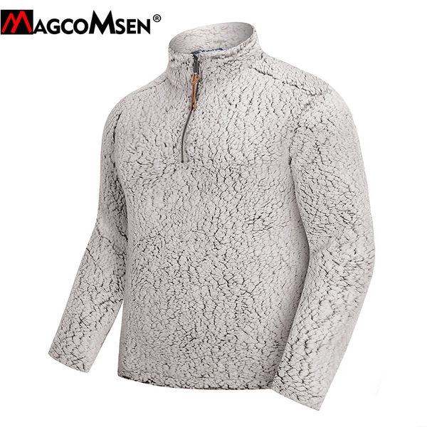 magcomsen winter sweater men 1/4 zip sherpa soft pullover sweatercoat frosty fleece jacket coats casual ultra fuzzy outerwear, White;black
magcomsen winter sweater men 1/4 zip sherpa soft pullover sweatercoat frosty fleece jacket coats casual ultra fuzzy outerwear, White;black