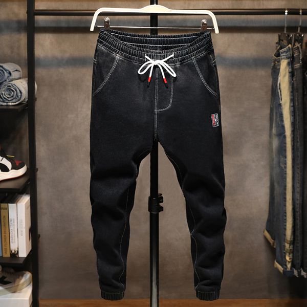 boys haroun pants jeans waist beam foot loose cultivate one's morality men jeans cotton thickening, Blue
boys haroun pants jeans waist beam foot loose cultivate one's morality men jeans cotton thickening, Blue