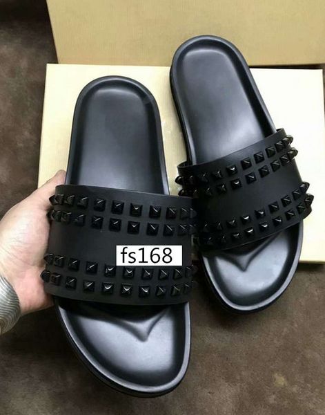 donna studded designer willow nails soft bottom rubber slippers men nail shoes flat slipperswith boxs, Black
donna studded designer willow nails soft bottom rubber slippers men nail shoes flat slipperswith boxs, Black