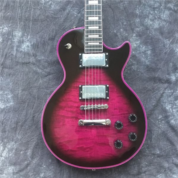 delivery. r9 purple lp standard electric guitar guitar, big flower veneer, silver hardware
delivery. r9 purple lp standard electric guitar guitar, big flower veneer, silver hardware