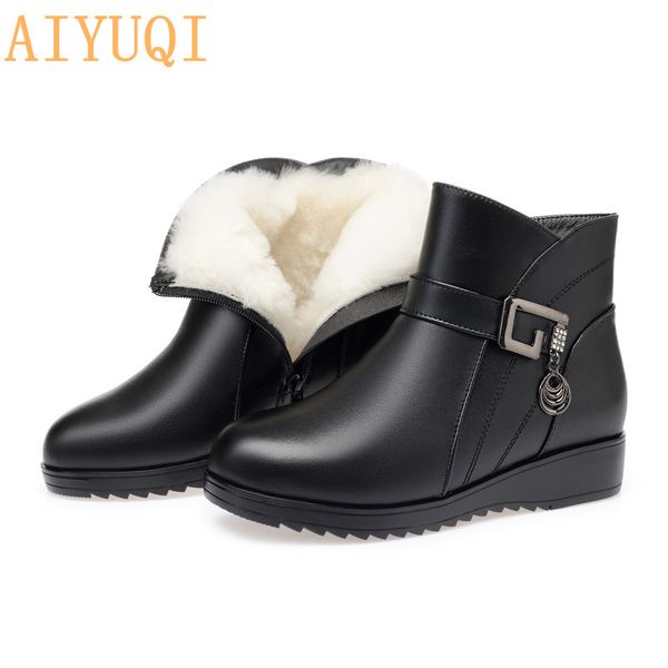 aiyuqi boots women shoes winter 2020 new flat ankle boots ladies winter big size 41 42 43 wool wram mother, Black
aiyuqi boots women shoes winter 2020 new flat ankle boots ladies winter big size 41 42 43 wool wram mother, Black