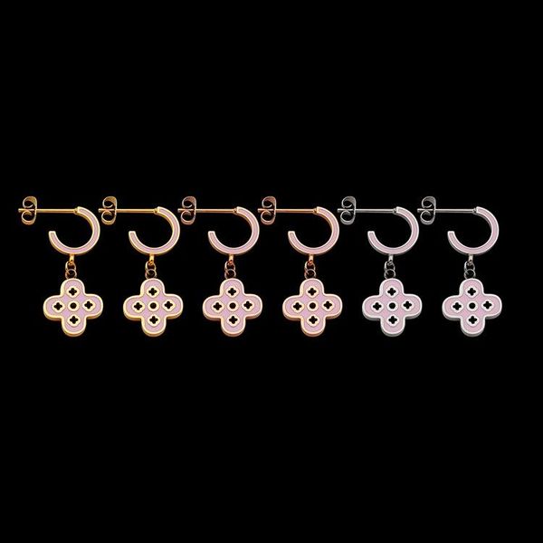wholesale titanium steel earring designer v pink double-sided powder oil four leaf flower earrings women's four leaf flower earrings, Golden;silver
wholesale titanium steel earring designer v pink double-sided powder oil four leaf flower earrings women's four leaf flower earrings, Golden;silver