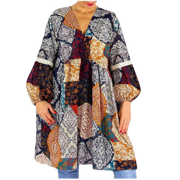 vintage print dress women plus size fashion v neck long sleeve print short mini party dresses autumn winter sundress, Black;gray
vintage print dress women plus size fashion v neck long sleeve print short mini party dresses autumn winter sundress, Black;gray
