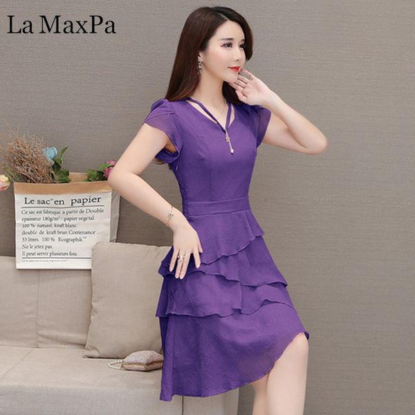 la maxpa short sleeve summer dress 2019 3xl plus size loose ruffles dress casual elegant chiffon dresses female vestidos mujer, Black;gray
la maxpa short sleeve summer dress 2019 3xl plus size loose ruffles dress casual elegant chiffon dresses female vestidos mujer, Black;gray