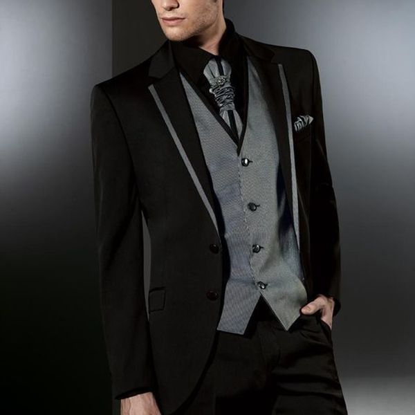 black groom tuxedos notch lapel groomsman wedding tuxedos fashion men prom party jacket blazer 3 piece suit(jacket+pants+tie+vest) 2885, Black;gray
black groom tuxedos notch lapel groomsman wedding tuxedos fashion men prom party jacket blazer 3 piece suit(jacket+pants+tie+vest) 2885, Black;gray