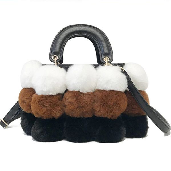winter faux fur luxury new ladies cute tote bag women designer handbag hair ball shoulder messenger bags bolsos mujer sac
winter faux fur luxury new ladies cute tote bag women designer handbag hair ball shoulder messenger bags bolsos mujer sac
