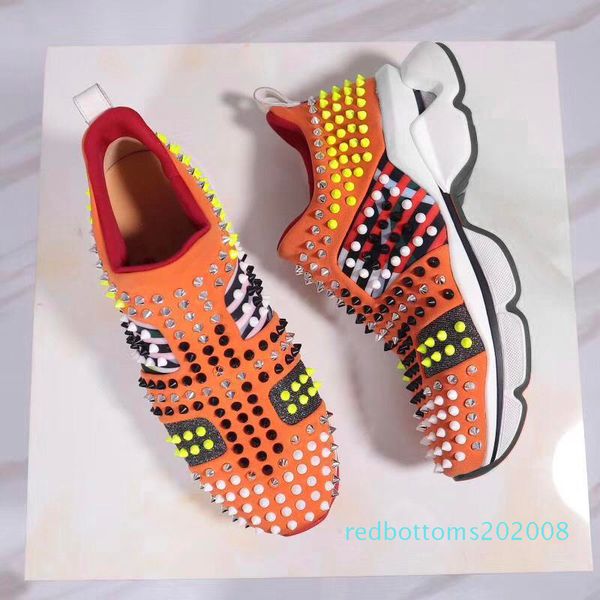 2019 designer shoes spike sock men sneakers platform red donna flat rubber womens red bottom spike luxury shoes flat trainers 16 color r08, Black
2019 designer shoes spike sock men sneakers platform red donna flat rubber womens red bottom spike luxury shoes flat trainers 16 color r08, Black