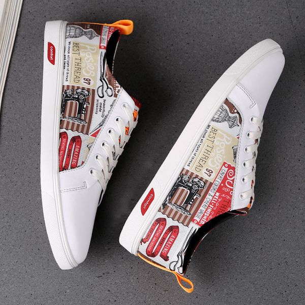 2019 new style full-grain leather lace-up sneakers men's trend of fashion korean-style versatile casual men genuine leather shoe, Black
2019 new style full-grain leather lace-up sneakers men's trend of fashion korean-style versatile casual men genuine leather shoe, Black