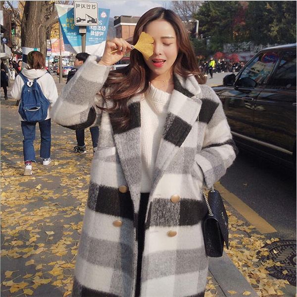 office lady loose long wool coat single breasted wool blend coat and jacket turn-down collar women coats autumn winter, Black
office lady loose long wool coat single breasted wool blend coat and jacket turn-down collar women coats autumn winter, Black