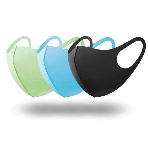 Black Mouth Sponge Mask Nano Breathable Unisex Face Masks Reusable Anti Dust Anti Pollution Mouth Cover 3pcs/lot LJJA3821