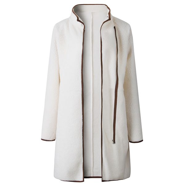 fashion women zipper fluffy coat outwear fleece jacket faux fur overcoats winter warm cardigans stand collar teddy coats, Black
fashion women zipper fluffy coat outwear fleece jacket faux fur overcoats winter warm cardigans stand collar teddy coats, Black