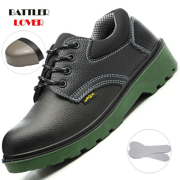 steel toe men cow leather work shoes anti-smashing anti-slip steel puncture proof construction classical man safety boots unisex, Black
steel toe men cow leather work shoes anti-smashing anti-slip steel puncture proof construction classical man safety boots unisex, Black