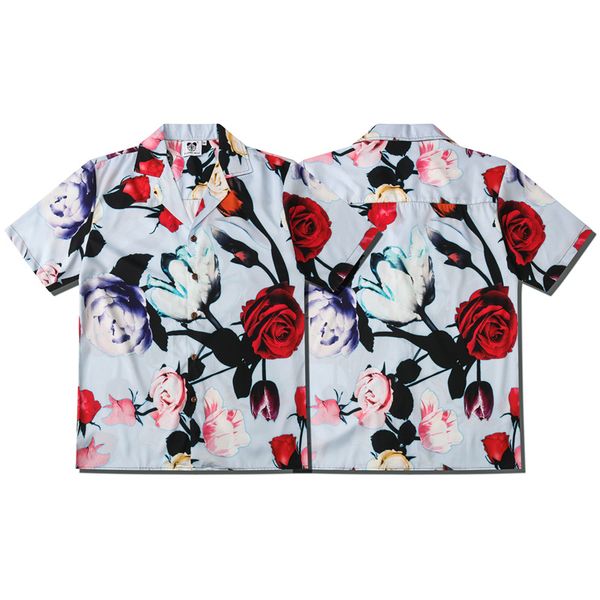 2020 men summer flower printed shirts short sleeve shirt beach cardigan loose hawaiian shirts hip hop streetwear plus size, White;black
2020 men summer flower printed shirts short sleeve shirt beach cardigan loose hawaiian shirts hip hop streetwear plus size, White;black