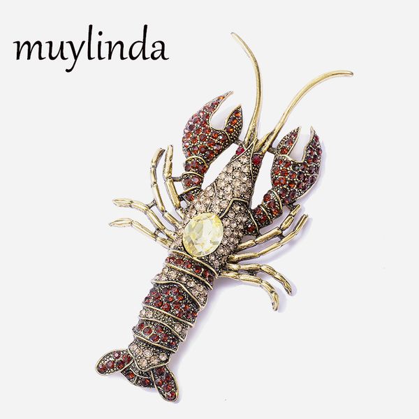 muylinda available large rhinestone lobster brooches for women animal pin vintage animal big brooches for banquet accessories, Gray
muylinda available large rhinestone lobster brooches for women animal pin vintage animal big brooches for banquet accessories, Gray