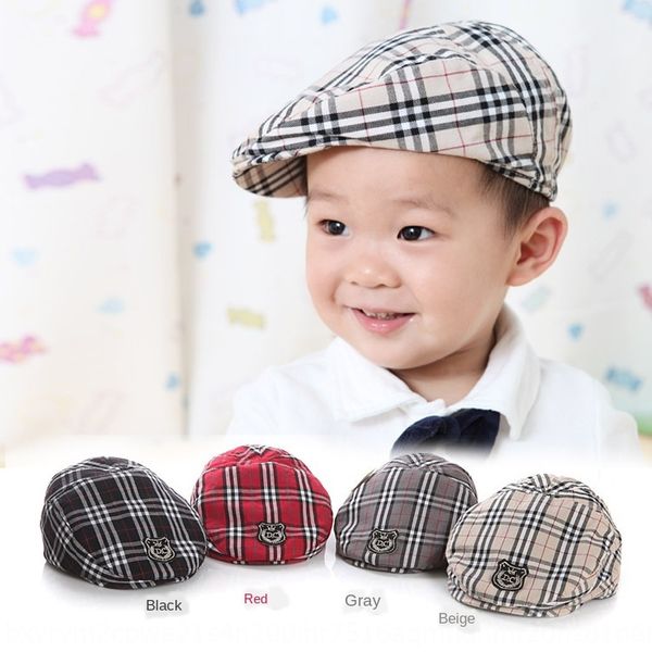south china beret cap cap classic dc crown children's baby plaid beret children's hat duck tongue hat pastoral style, Blue;gray
south china beret cap cap classic dc crown children's baby plaid beret children's hat duck tongue hat pastoral style, Blue;gray