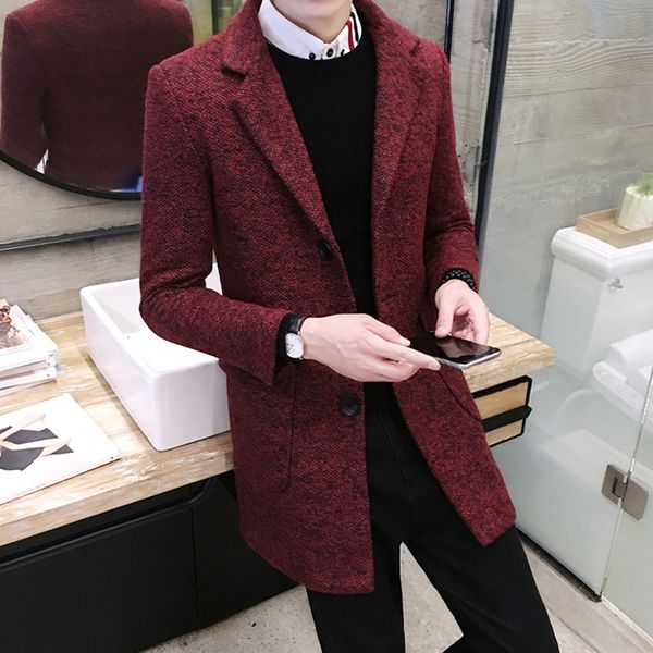 2019 winter self-cultivation in the long trench men coat wild it windbreaker christmas men gifts solid color wool coat male, Black
2019 winter self-cultivation in the long trench men coat wild it windbreaker christmas men gifts solid color wool coat male, Black
