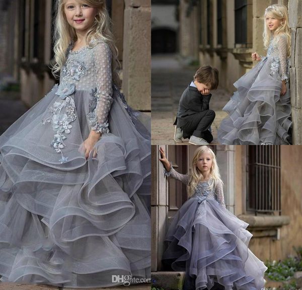 tiered tulle little girls pageant dresses jewel neck lace 3d floral appliqued pearl flower girls dress modest long sleeve kids wedding gowns, White;blue
tiered tulle little girls pageant dresses jewel neck lace 3d floral appliqued pearl flower girls dress modest long sleeve kids wedding gowns, White;blue