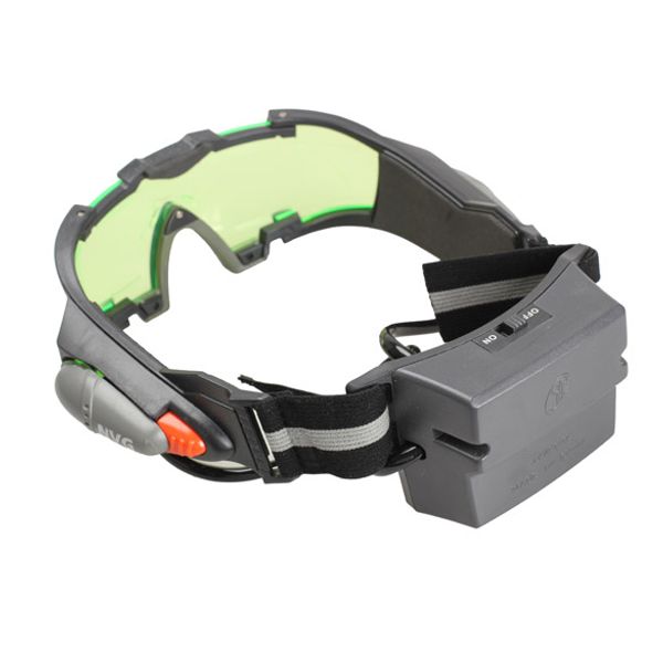new arrival night vision goggles green tinted lens led lights for outdoor game prop gift, White;black
new arrival night vision goggles green tinted lens led lights for outdoor game prop gift, White;black