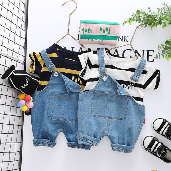 0-24m infant clothing for baby boy girl clothes set fashion baby clothes suit newborn kids t-shirt+denim overalls outfit, White
0-24m infant clothing for baby boy girl clothes set fashion baby clothes suit newborn kids t-shirt+denim overalls outfit, White