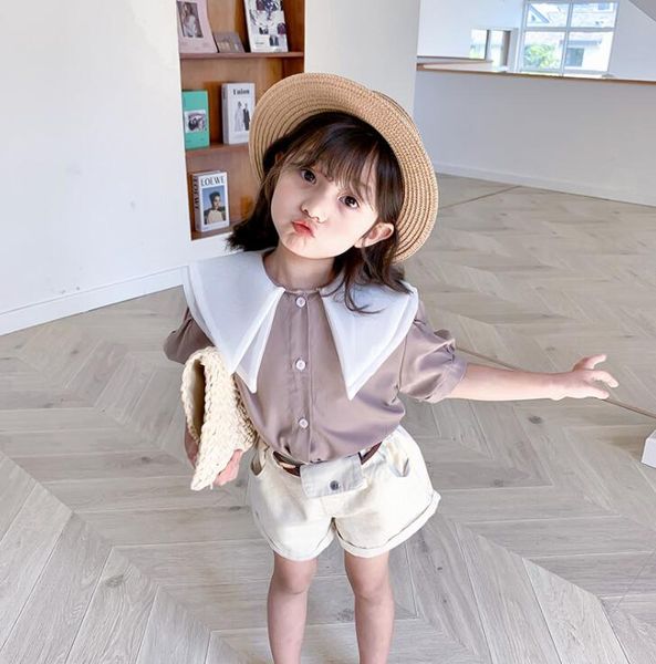 2020 new style girls shirt summer cotton fashion girls blouse 1-6t qh286, White;black
2020 new style girls shirt summer cotton fashion girls blouse 1-6t qh286, White;black