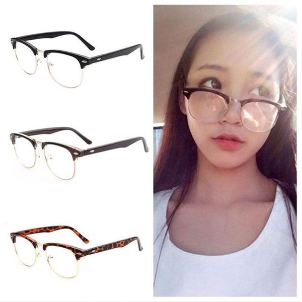 1pc 2020 fashion vintage half frame glasses retro clear lens glasses nerd geek eyewear reading watching eyeglasses dropshipping, White;black
1pc 2020 fashion vintage half frame glasses retro clear lens glasses nerd geek eyewear reading watching eyeglasses dropshipping, White;black