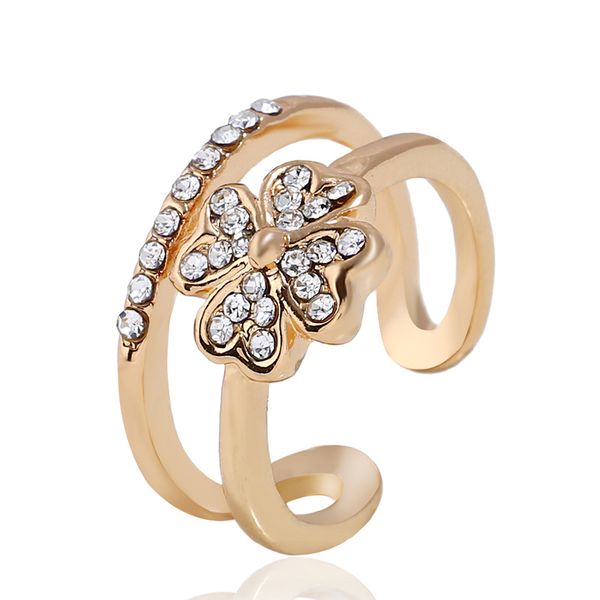 new flower set zircon ring euro-american exaggerated alloy jewelry, Silver
new flower set zircon ring euro-american exaggerated alloy jewelry, Silver