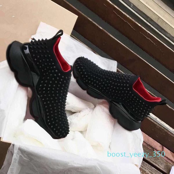 fashion luxury red bottom men women casual spikes rivets rhinestone dress party walking shoes sneakers chaussures de sport 35-46 b35, Black
fashion luxury red bottom men women casual spikes rivets rhinestone dress party walking shoes sneakers chaussures de sport 35-46 b35, Black