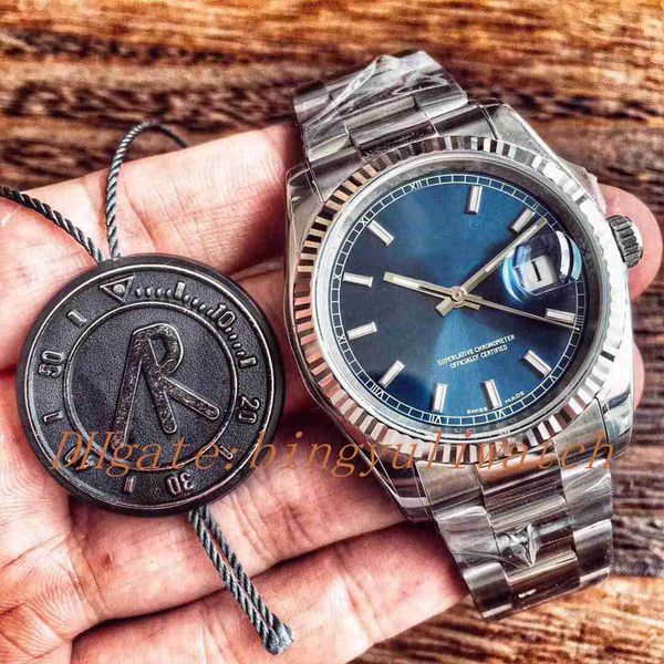 new date just 116234 36mm stainless steel case arf edition blue dial on 904l stainless steel bracelet sa3135 original plastic box, Slivery;brown
new date just 116234 36mm stainless steel case arf edition blue dial on 904l stainless steel bracelet sa3135 original plastic box, Slivery;brown