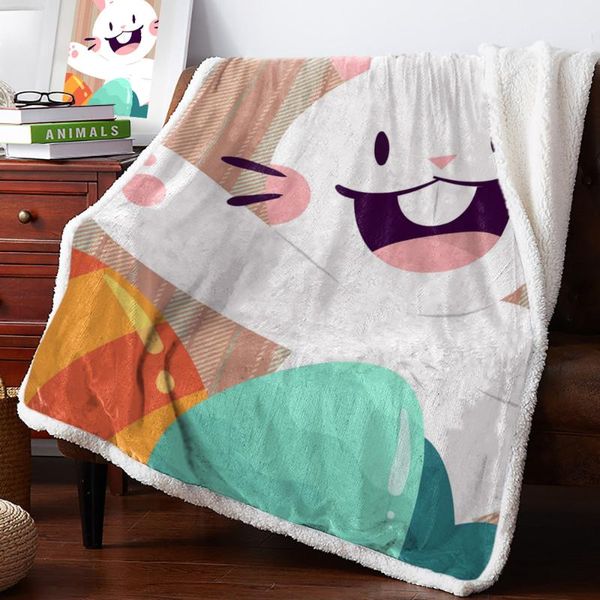 easter easter eggs stripes warm soft blanket office sofa plush blanket bedspreads quilt drop ship