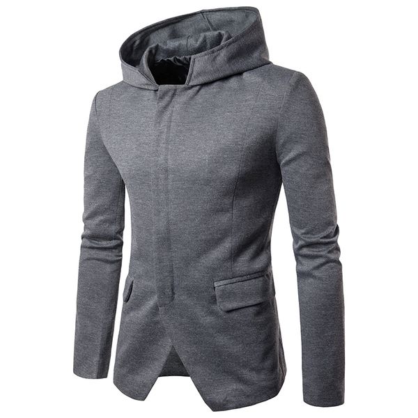 men's suits solid color dark zipper placket casual long sleeves hooded suit jackets fashion jacket coat men blazer y, White;black
men's suits solid color dark zipper placket casual long sleeves hooded suit jackets fashion jacket coat men blazer y, White;black