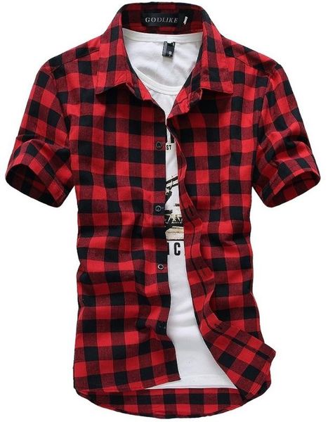 zogaa red and black plaid shirt men shirts new summer fashion chemise homme mens checkered short sleeve shirt men blouse, White;black
zogaa red and black plaid shirt men shirts new summer fashion chemise homme mens checkered short sleeve shirt men blouse, White;black