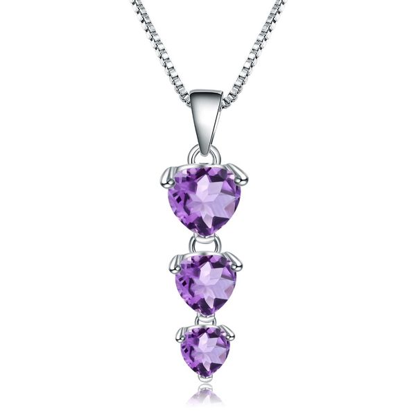 gem's ballet 2.43ct natural purple amethyst gemstone pendant 925 sterling silver heart necklace for women wedding fine jewelry
gem's ballet 2.43ct natural purple amethyst gemstone pendant 925 sterling silver heart necklace for women wedding fine jewelry