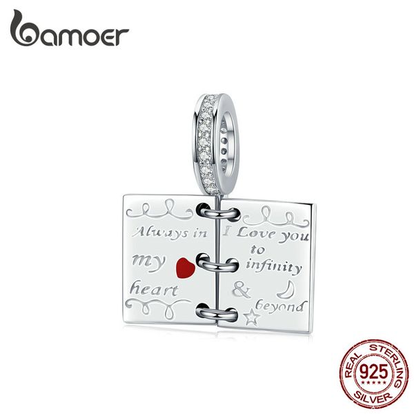 bamoer love note pendant charm for silver original charms bracelet opened book sterling silver 925 fashion diy jewelry scc1262, Bronze;silver
bamoer love note pendant charm for silver original charms bracelet opened book sterling silver 925 fashion diy jewelry scc1262, Bronze;silver