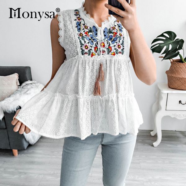 womens and blouses 2020 new arrival fashion summer sleeveless floral embroidery shirt ladies elegant casual blouse white
womens and blouses 2020 new arrival fashion summer sleeveless floral embroidery shirt ladies elegant casual blouse white