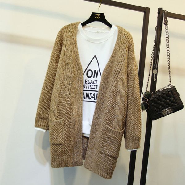 women winter sweater 2019 knitted long cardigan with long sleeve female open front autumn knitted jumper jacket, White
women winter sweater 2019 knitted long cardigan with long sleeve female open front autumn knitted jumper jacket, White