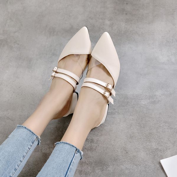 ymechic lady party heels pink beige double buckle chunky heel mules summer 2019 fashion pointed toe women pump shoes plus size, Black
ymechic lady party heels pink beige double buckle chunky heel mules summer 2019 fashion pointed toe women pump shoes plus size, Black