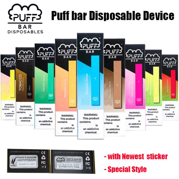 Новейший пакет Puff Bar одноразовое устройство Pod с наклейкой Кода безопасности 280mah аккумулятор емкостью 1,3 мл Vape pen пустой Vape картридж
Новейший пакет Puff Bar одноразовое устройство Pod с наклейкой Кода безопасности 280mah аккумулятор емкостью 1,3 мл Vape pen пустой Vape картридж