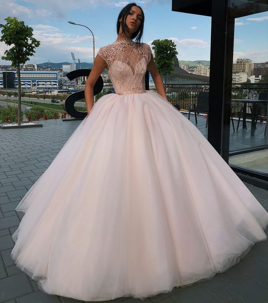 amazing lace ball gown prom dresses high neck beaded quinceanera gowns floor length vestidos de fiesta tulle sequined formal dress, Black
amazing lace ball gown prom dresses high neck beaded quinceanera gowns floor length vestidos de fiesta tulle sequined formal dress, Black
