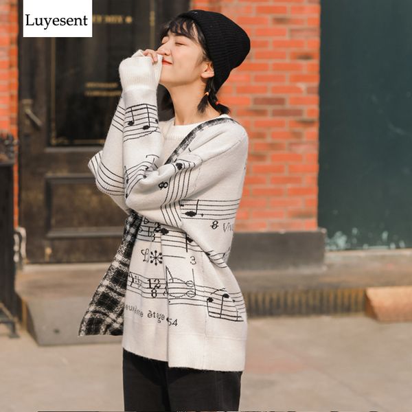 fashion music women pullover sweater 2019 lady white loose cute casual o neck autumn knitted korean ulzzang pull cozy jumper, White;black
fashion music women pullover sweater 2019 lady white loose cute casual o neck autumn knitted korean ulzzang pull cozy jumper, White;black