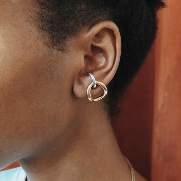 fashion brand metal geometric stud earrings for women punk jewelry two colors earring vintage circle post/stu earring club party accessories, Golden;silver
fashion brand metal geometric stud earrings for women punk jewelry two colors earring vintage circle post/stu earring club party accessories, Golden;silver