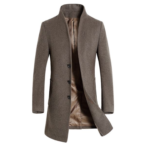 nice autumn winter british style men wool trench coat men brand clothing turn-down collar wool blend single breasted pea coat, Tan;black
nice autumn winter british style men wool trench coat men brand clothing turn-down collar wool blend single breasted pea coat, Tan;black