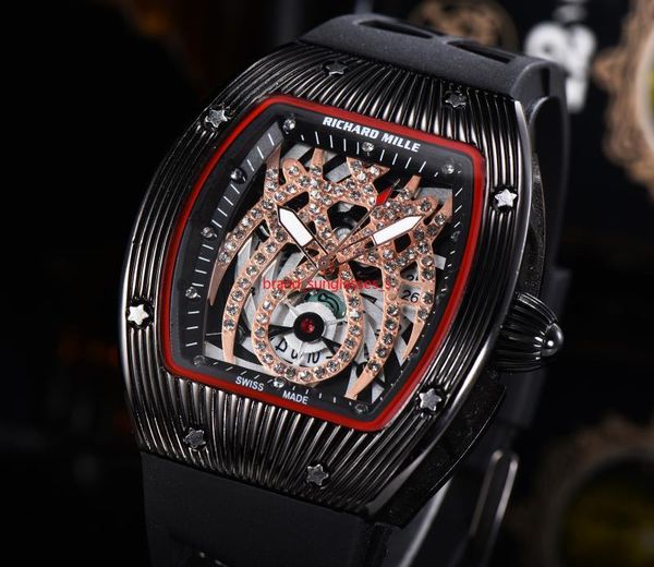 1688 2020 new luxury mens watch quartz chronograph swiss rm mens wristwatch iced out hip hop rubber strap sport men watches male watches, Slivery;brown
1688 2020 new luxury mens watch quartz chronograph swiss rm mens wristwatch iced out hip hop rubber strap sport men watches male watches, Slivery;brown