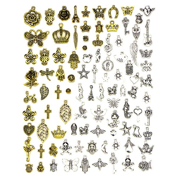 vintage 100pcs/lot mix shapes beads european pendant charm diy crafts bracelet jewelry findings metal jewelry making, Bronze;silver
vintage 100pcs/lot mix shapes beads european pendant charm diy crafts bracelet jewelry findings metal jewelry making, Bronze;silver