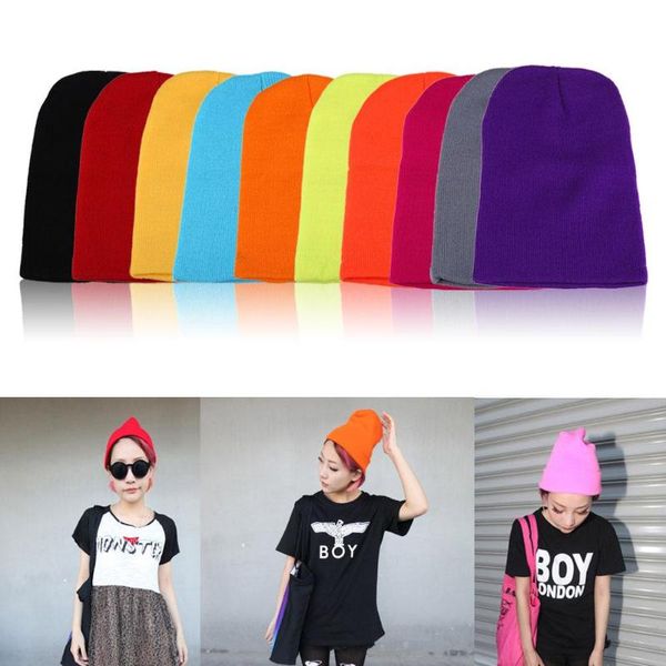 hats female winter beanies solid candy color men women warm cuff plain knit ski long beanie skull cap, Blue;gray 
hats female winter beanies solid candy color men women warm cuff plain knit ski long beanie skull cap, Blue;gray